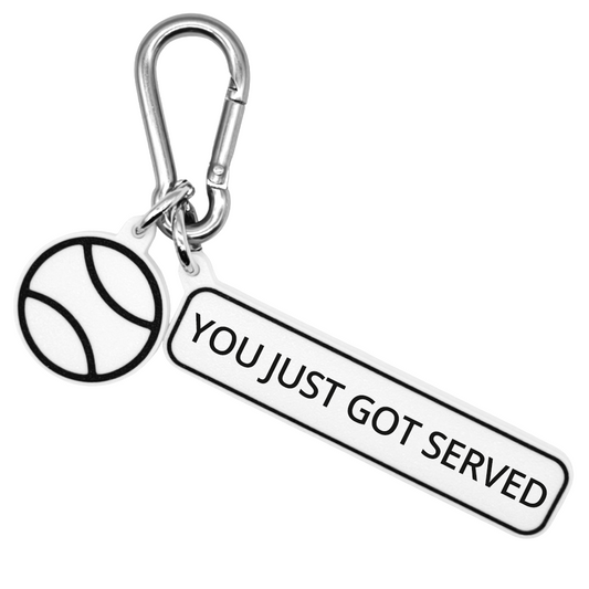 YOU JUST GOT SERVED - Tennis Bag Charm