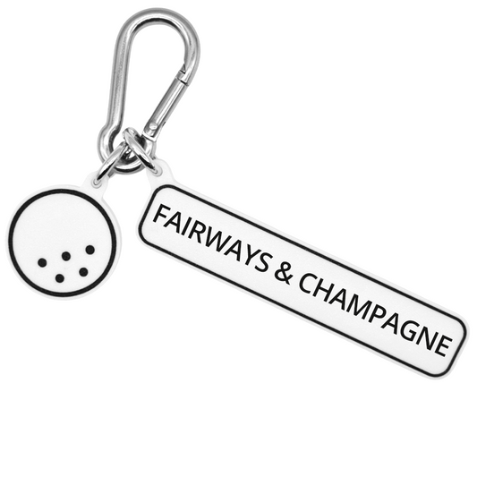 FAIRWAYS & CHAMPAGNE - Golf Bag Charm