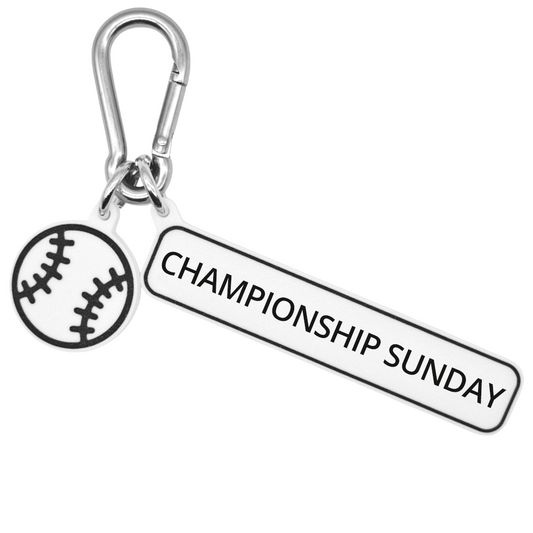 CHAMPIONSHIP SUNDAY - Baseball Bag Charm