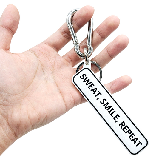 SWEAT, SMILE, REPEAT - Fitness Gym Bag Charm