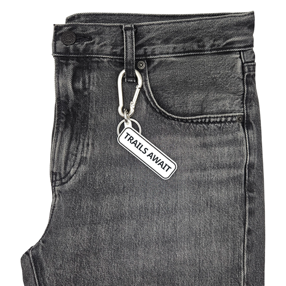 TRAILS AWAIT - Hiking Backpack Charm