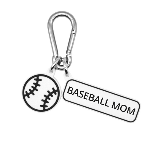 BASEBALL MOM - Baseball Bag Charm