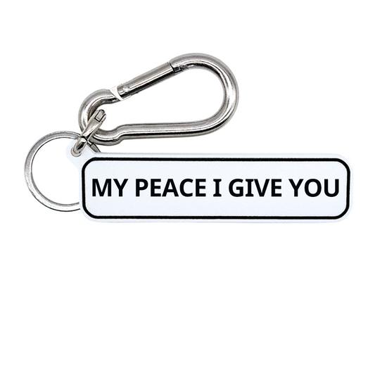 MY PEACE I GIVE YOU - John 14:27 Scripture Bag Charm