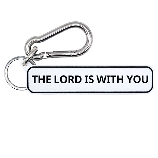 THE LORD IS WITH YOU - Joshua 1:9 Scripture Bag Charm