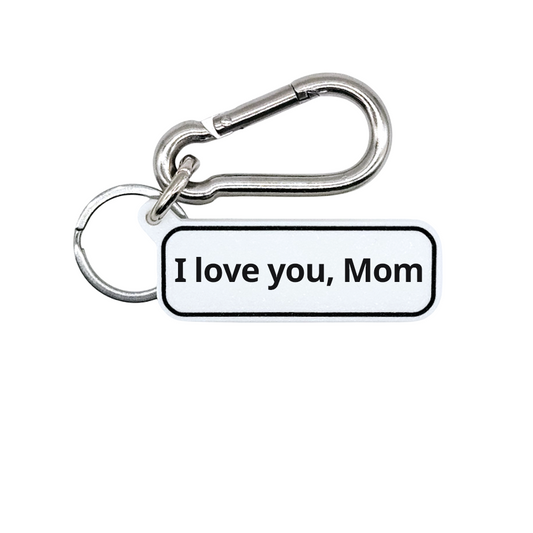 "I love you, Mom" The Flash Movie Quote Tag for Bags, Keys