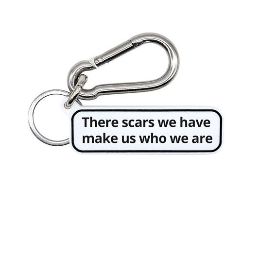 "These scars make us who we are" The Flash Movie Quote Tag for Bags, Keys