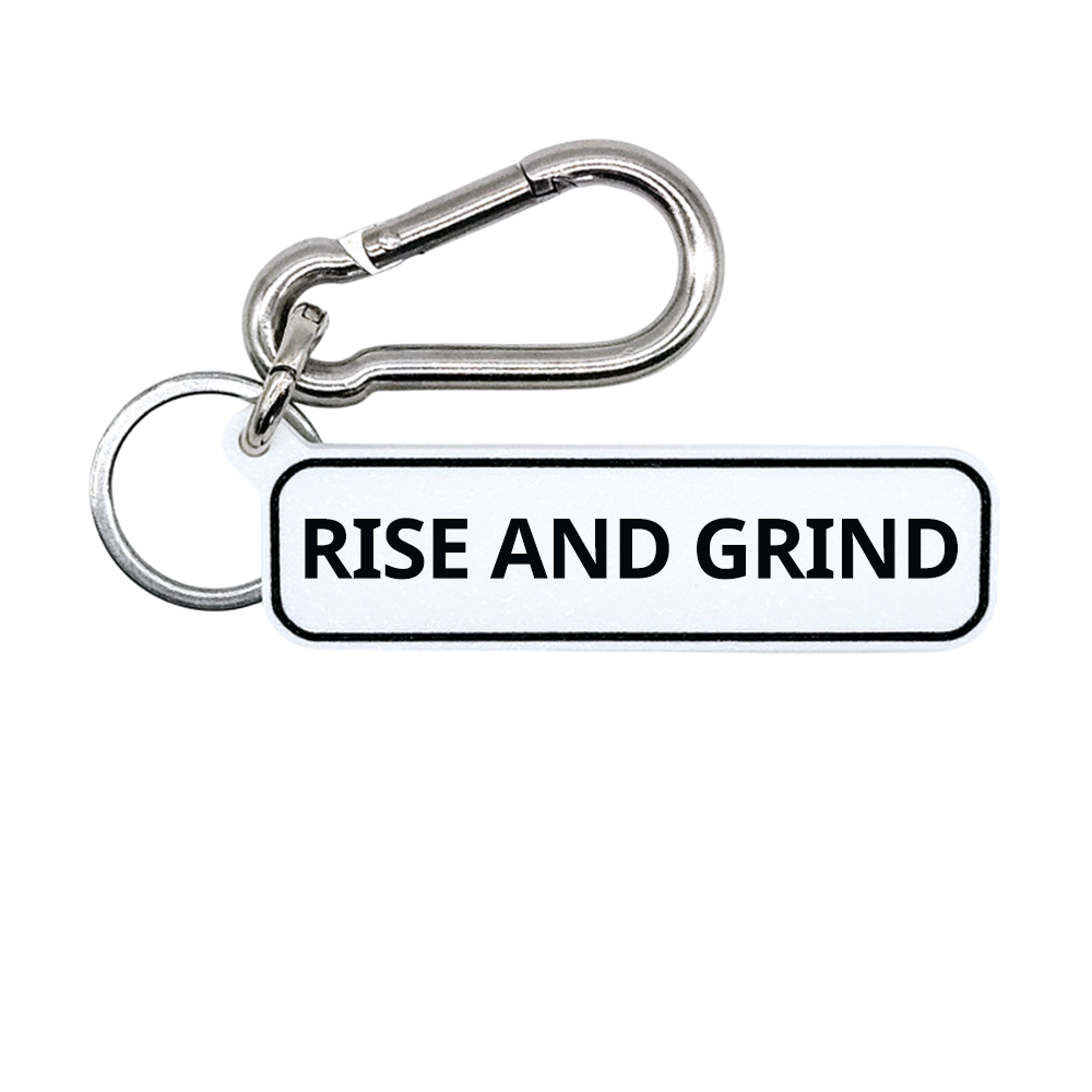 RISE AND GRIND - Fitness Gym Bag Charm