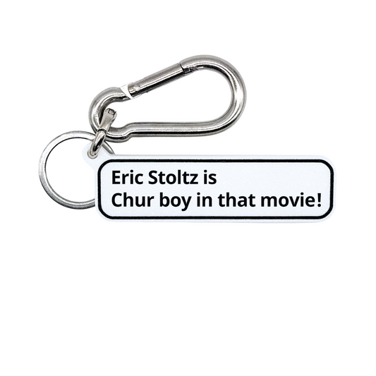 "Eric Stoltz is Chur boy in that movie!" The Flash Movie Quote Tag for Bags, Keys