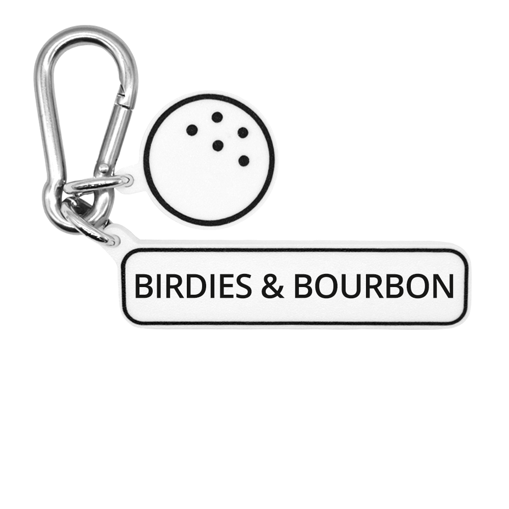 BIRDIES & BOURBON - Golf Bag Charm