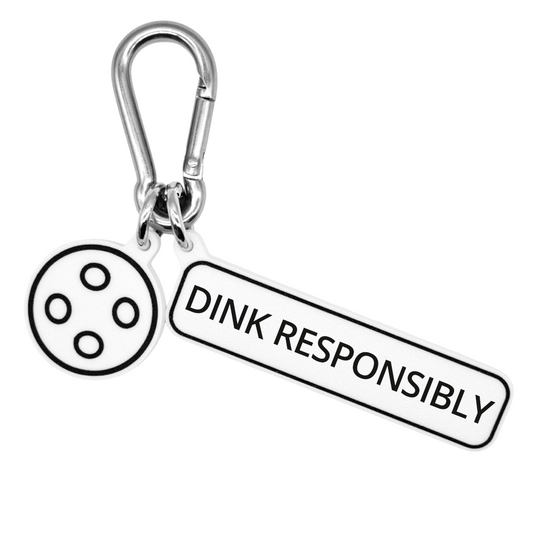 DINK RESPONSIBLY - Pickleball Bag Charm