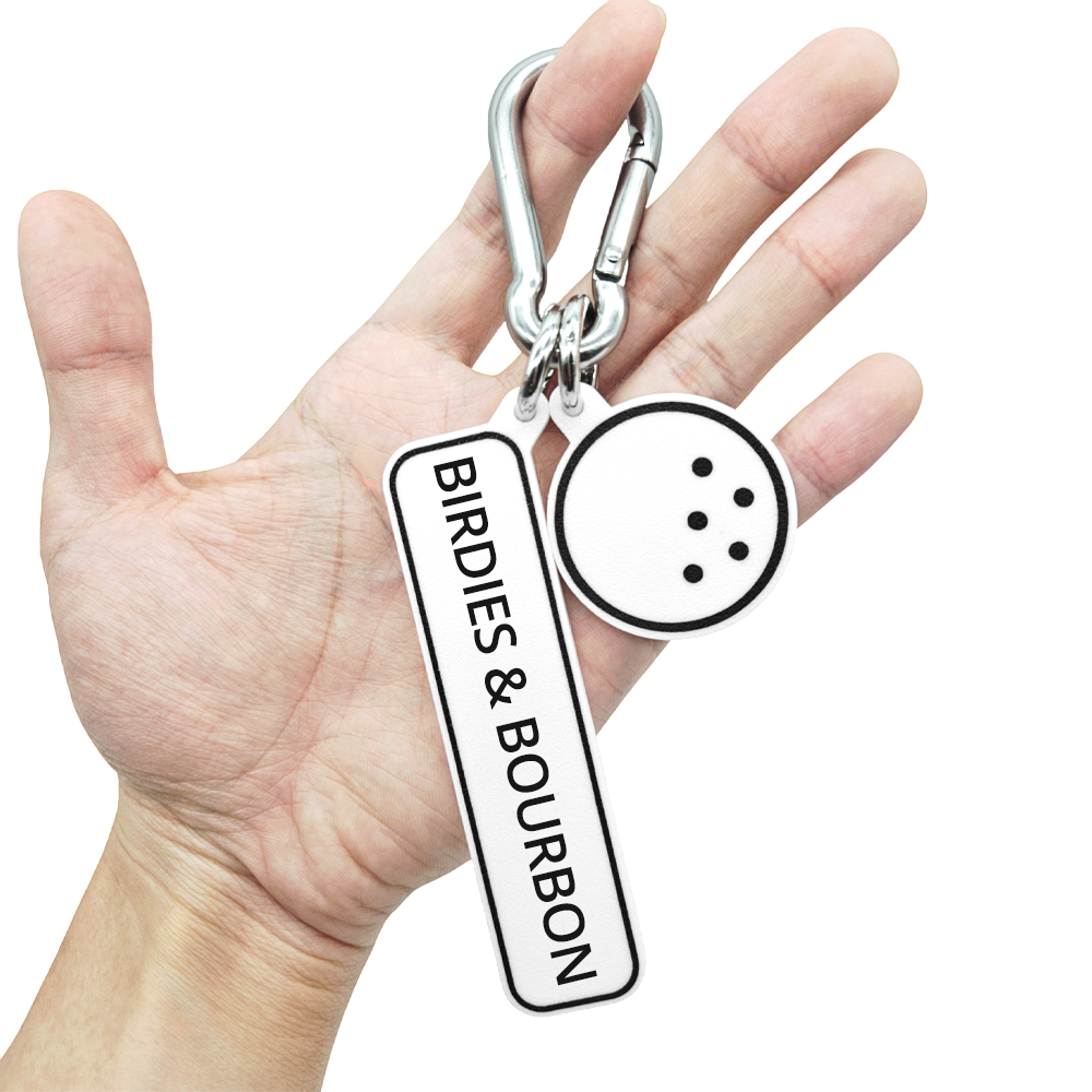 BIRDIES & BOURBON - Golf Bag Charm