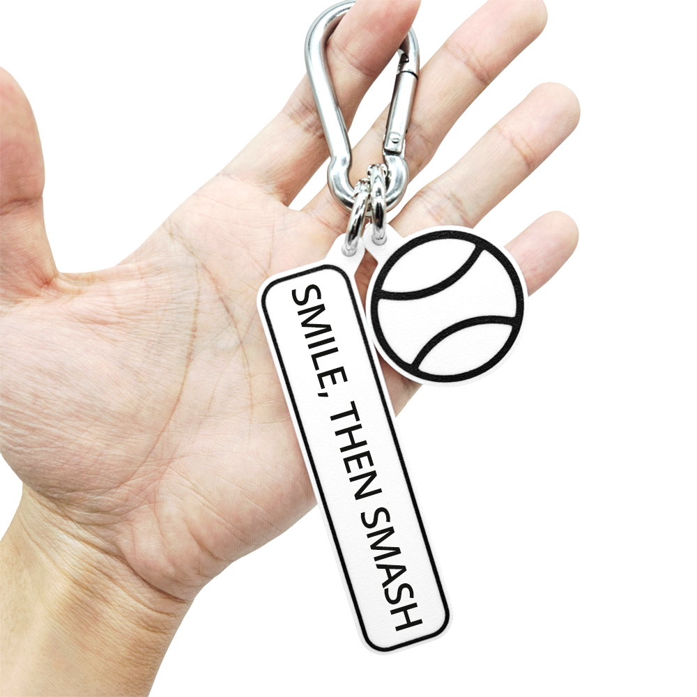 SMILE, THEN SMASH - Tennis Bag Charm