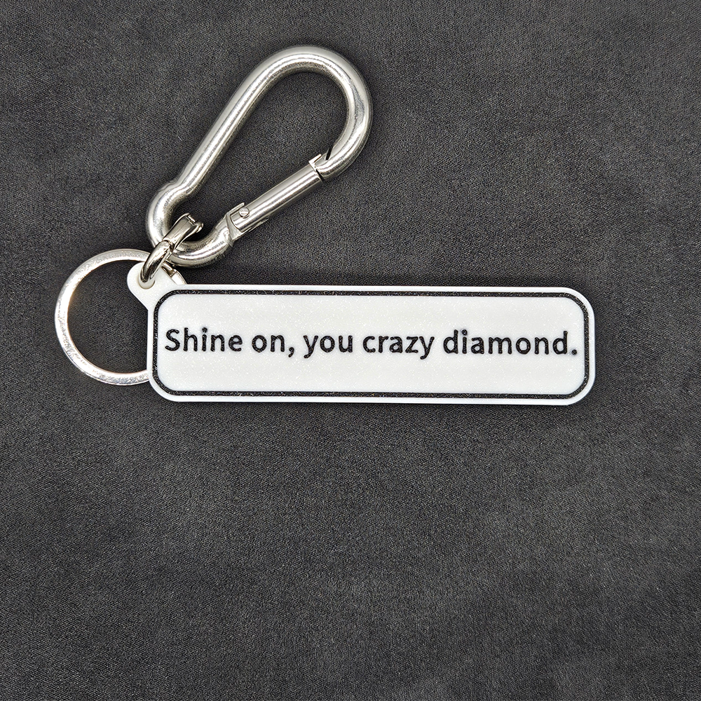 "Shine on, you crazy diamond." Keychain Pendant Bag Charms