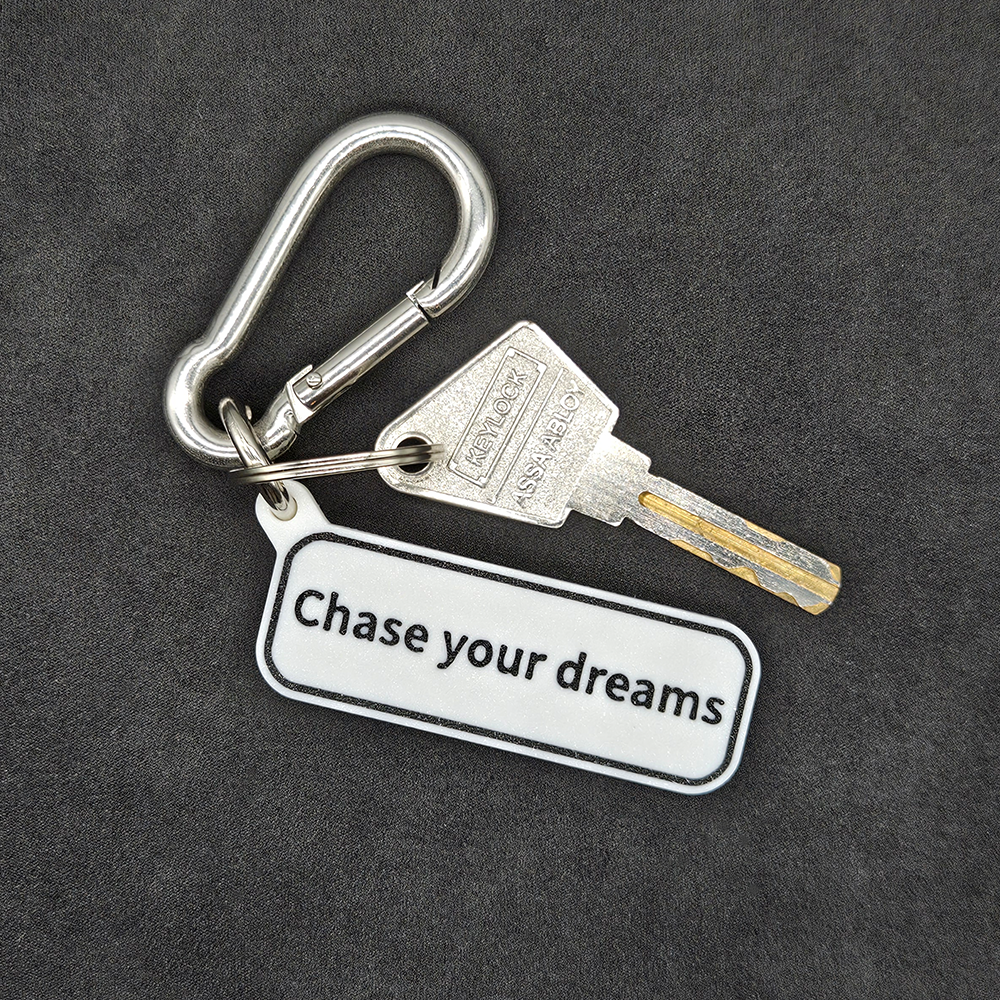 "Chase your dreams" Keychain Pendant Bag Charms