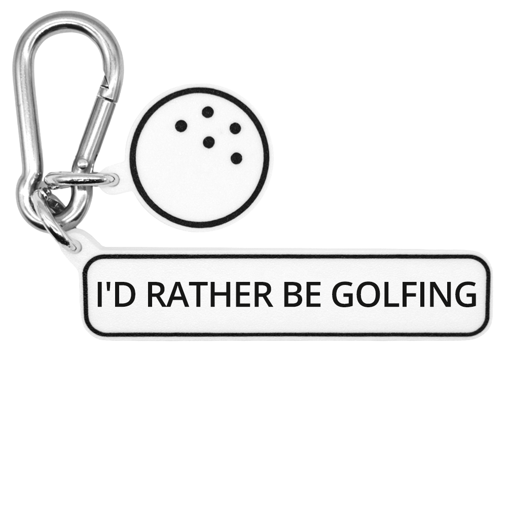 I'D RATHER BE GOLFING - Golf Bag Charm