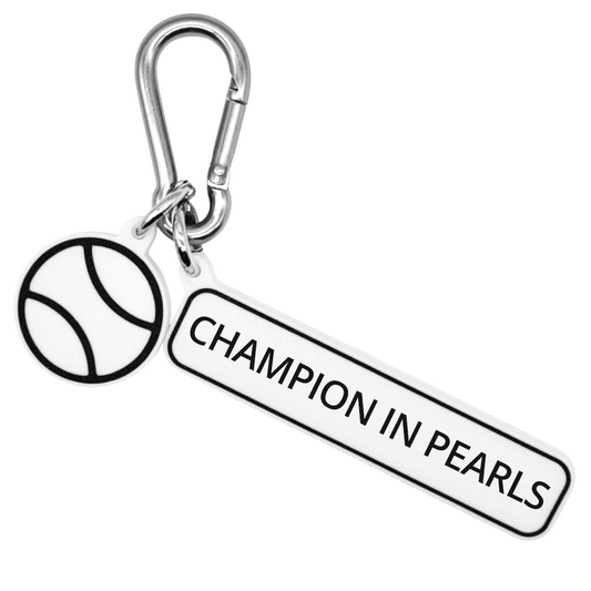 CHAMPION IN PEARLS - Tennis Bag Charm