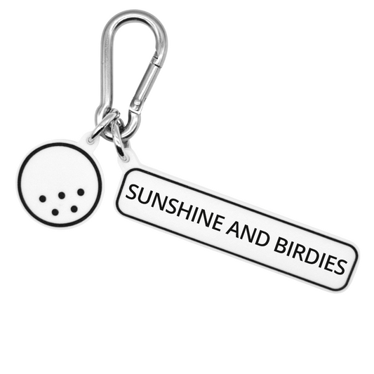 SUNSHINE AND BIRDIES - Golf Bag Charm