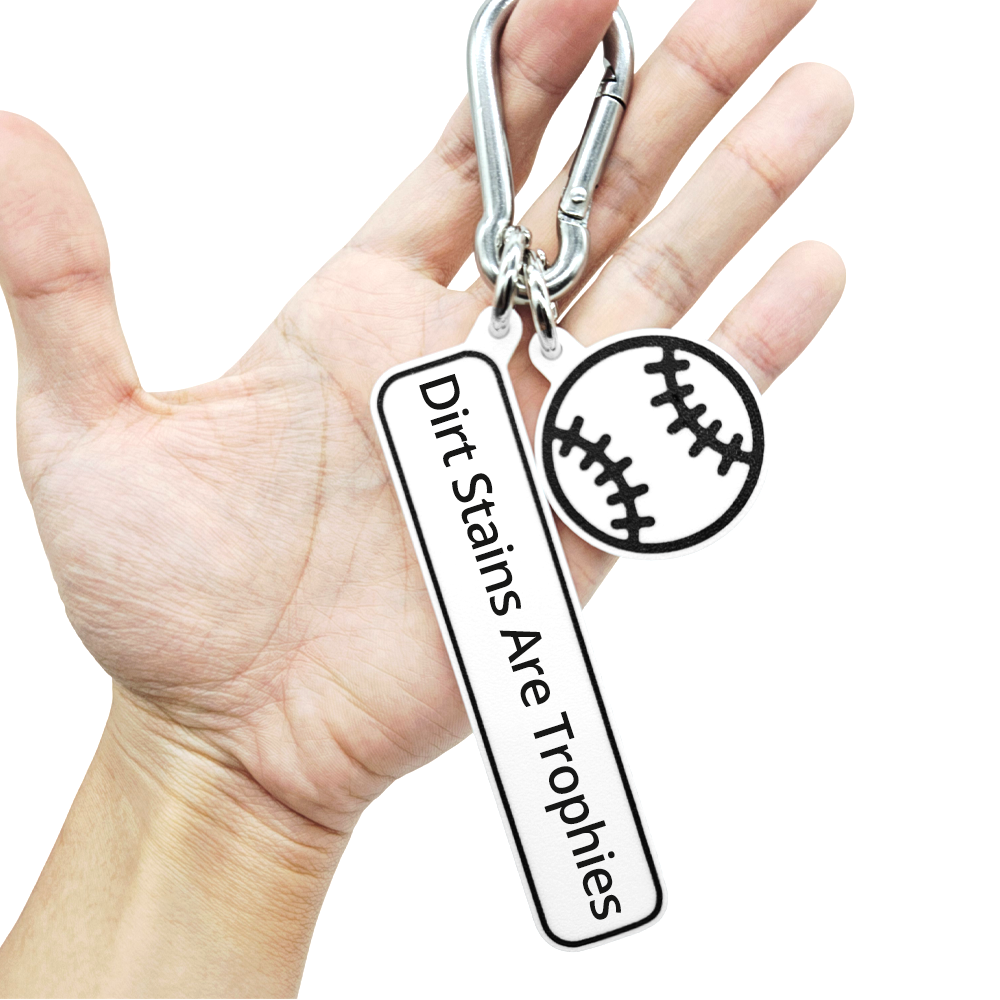 Dirt Stains Are Trophies - Baseball Bag Charm