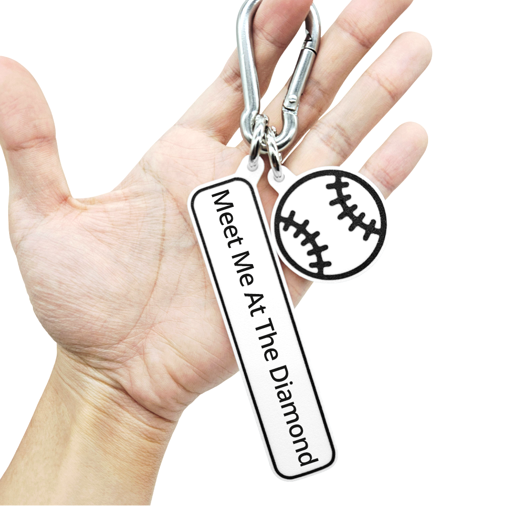 Meet Me At The Diamond - Baseball Bag Charm