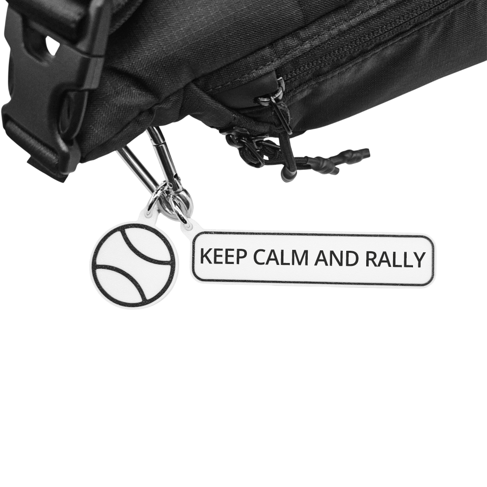 KEEP CALM AND RALLY - Tennis Bag Charm