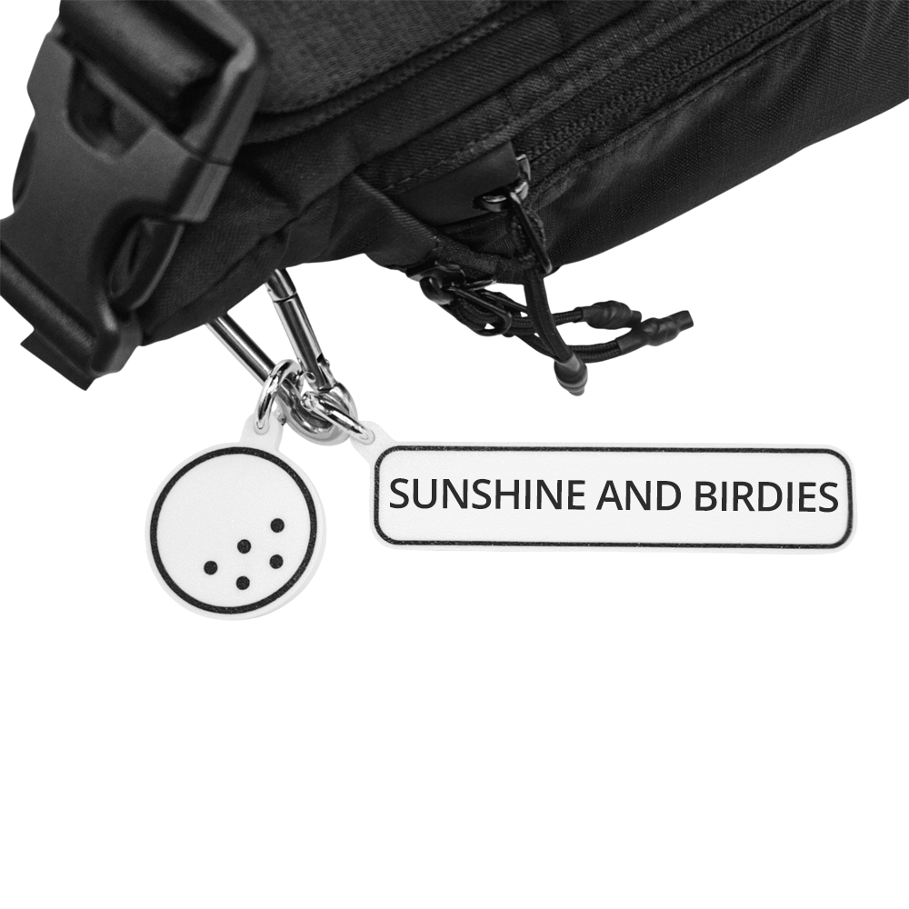 SUNSHINE AND BIRDIES - Golf Bag Charm
