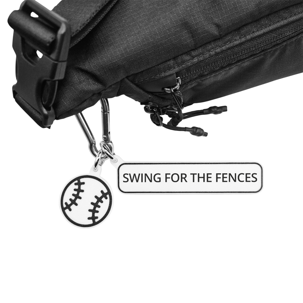 SWING FOR THE FENCES - Baseball Bag Charm