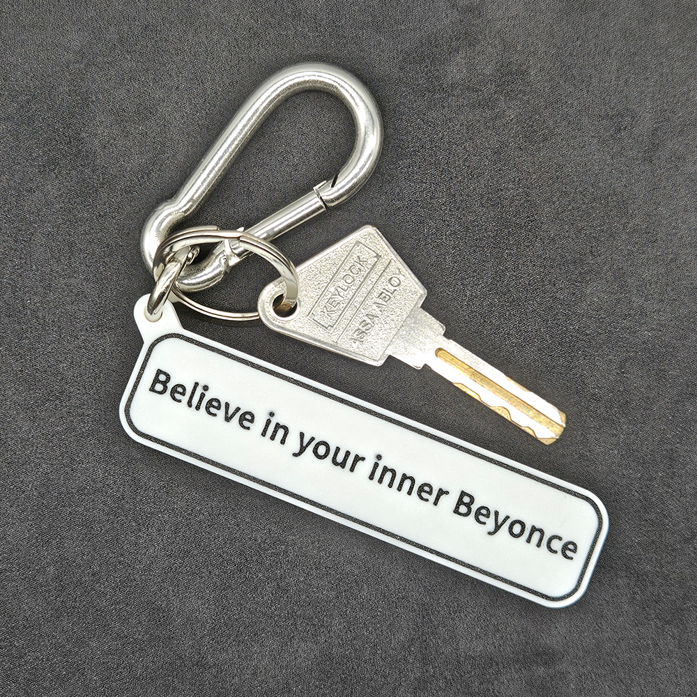 "Believe in your inner Beyonce" Keychain Pendant Bag Charms