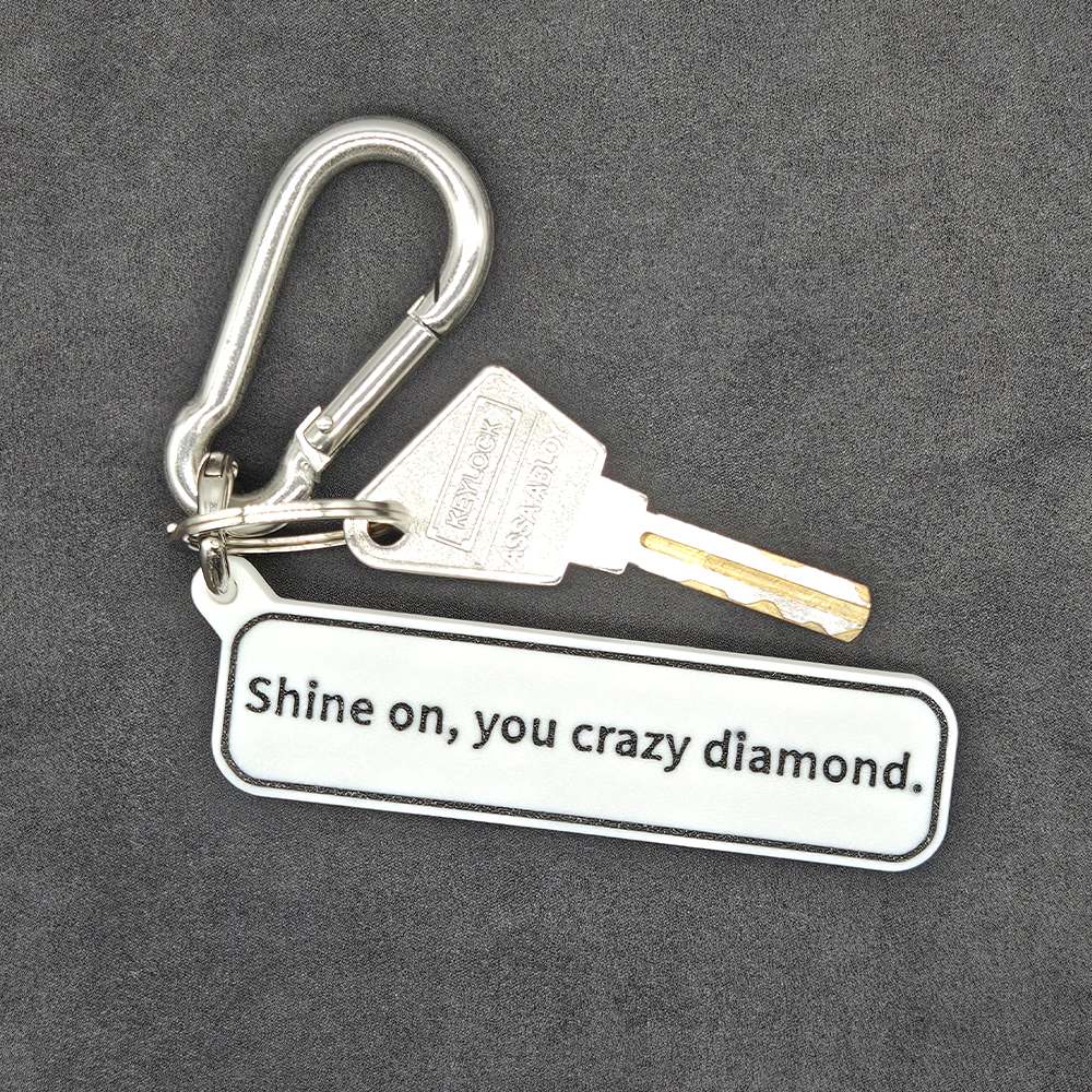 "Shine on, you crazy diamond." Keychain Pendant Bag Charms