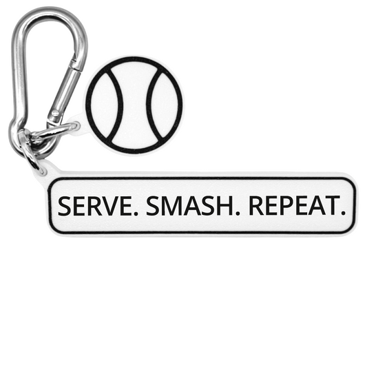 SERVE. SMASH. REPEAT. - Tennis Bag Charm