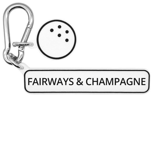 FAIRWAYS & CHAMPAGNE - Golf Bag Charm