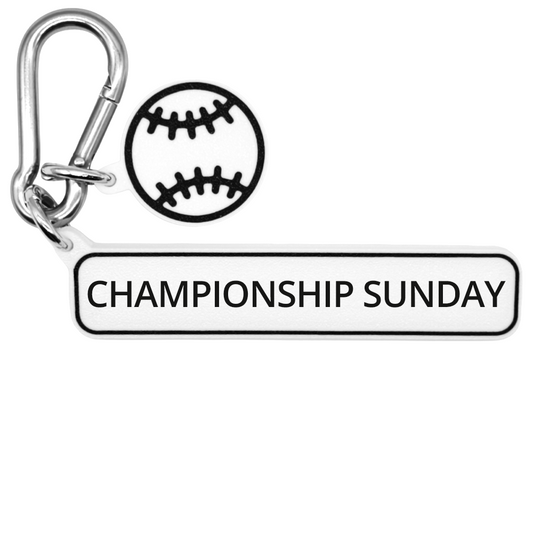 CHAMPIONSHIP SUNDAY - Baseball Bag Charm