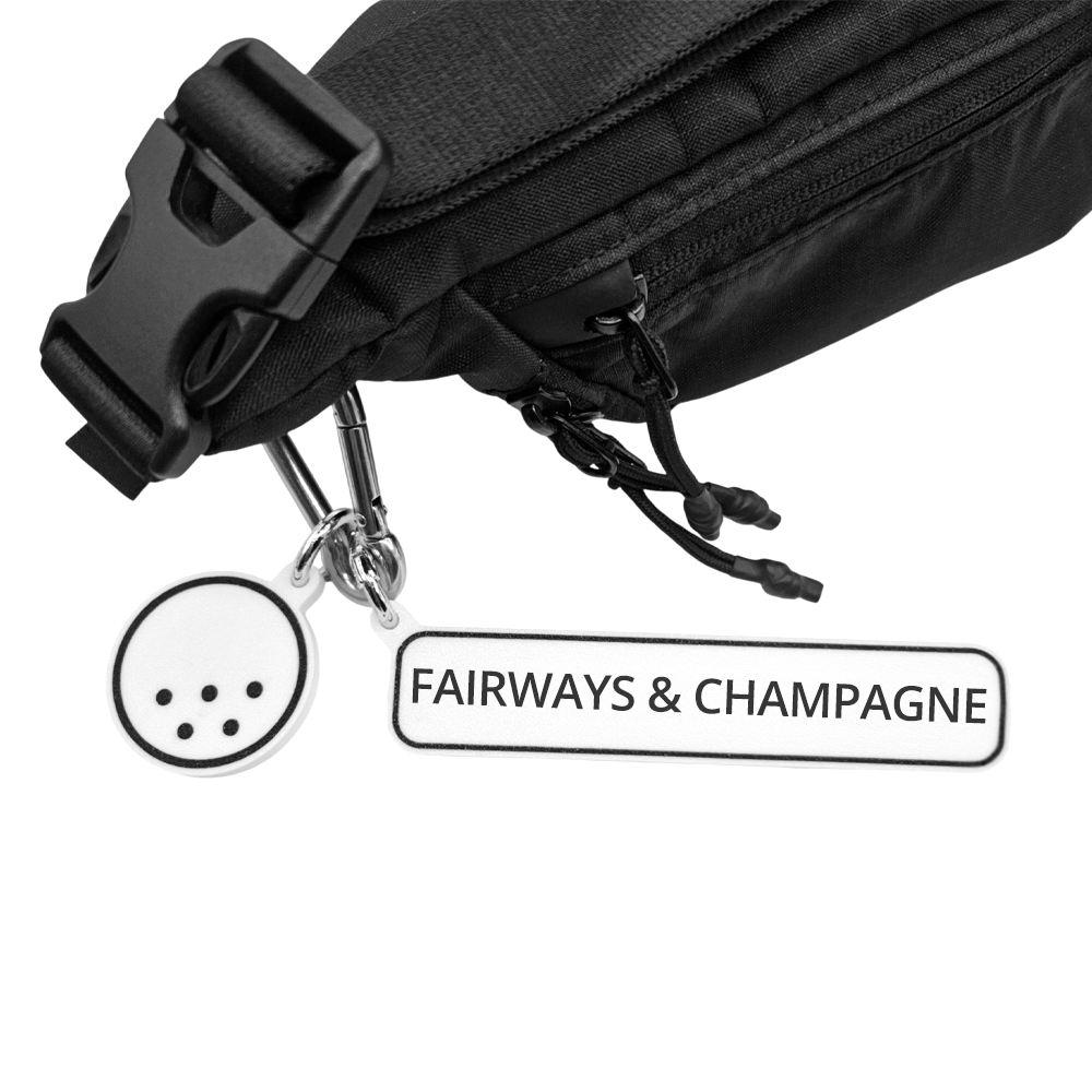 FAIRWAYS & CHAMPAGNE - Golf Bag Charm