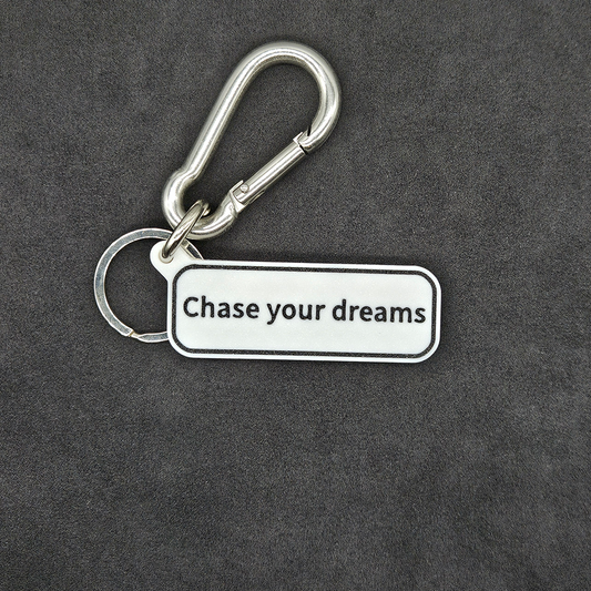 "Chase your dreams" Keychain Pendant Bag Charms