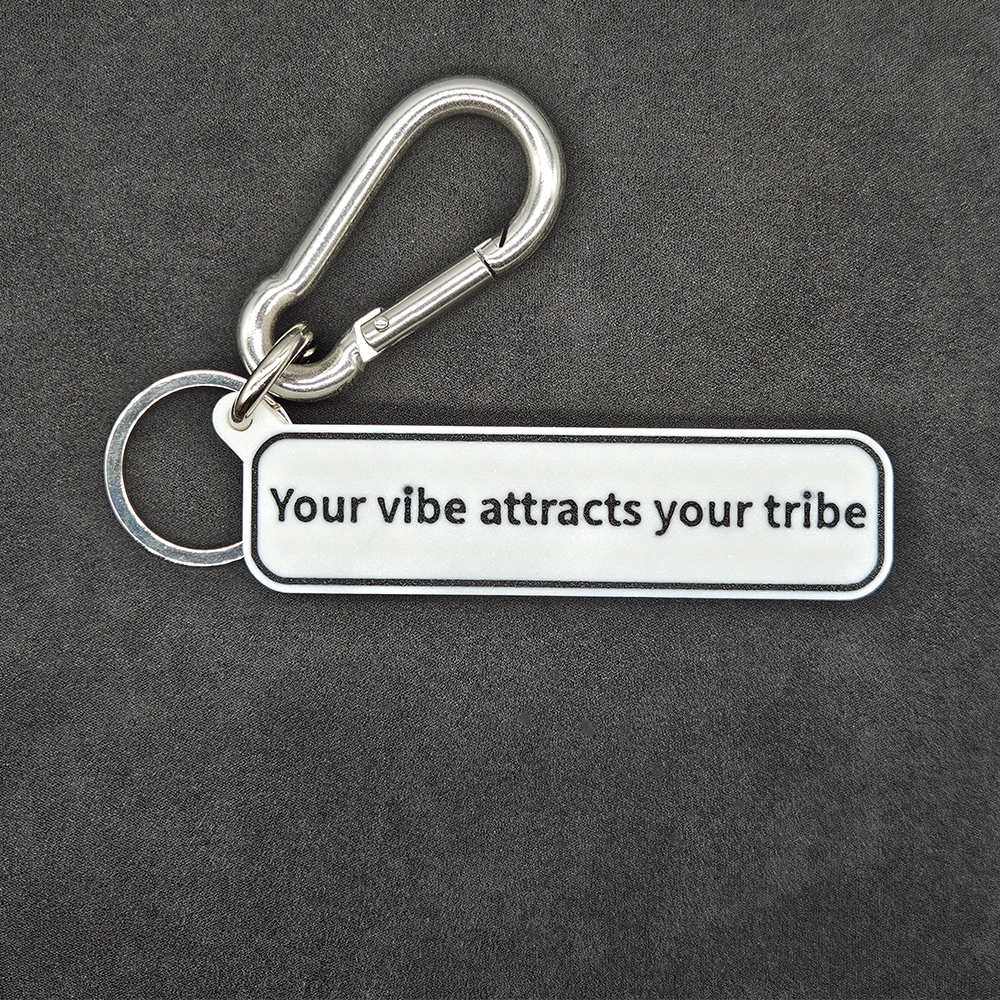 "Your vibe attracts your tribe" Keychain Pendant Bag Charms