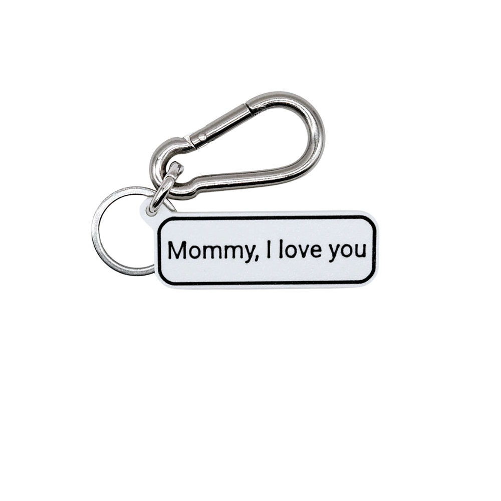 "Mommy, I love you" Keychain Pendant Bag Charms