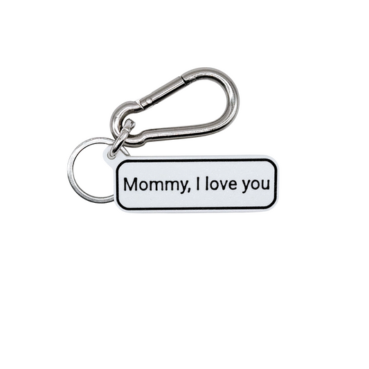 "Mommy, I love you" Keychain Pendant Bag Charms