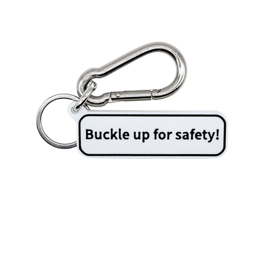 "Buckle up for safety!" Keychain Pendant Bag Charms