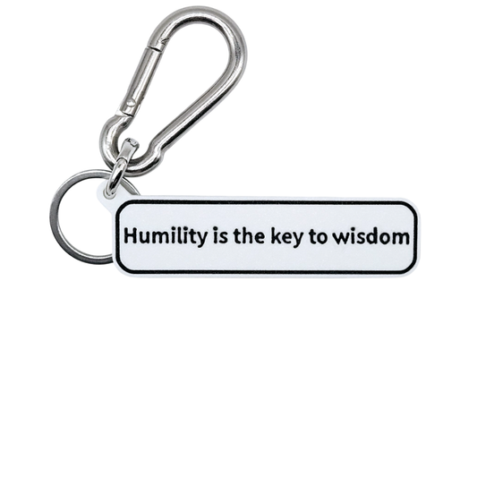 "Humility is the key to wisdom" Keychain Pendant Bag Charms