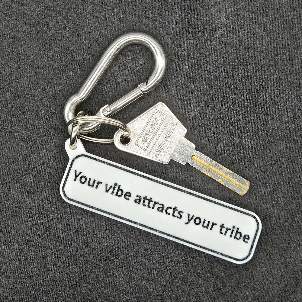 "Your vibe attracts your tribe" Keychain Pendant Bag Charms