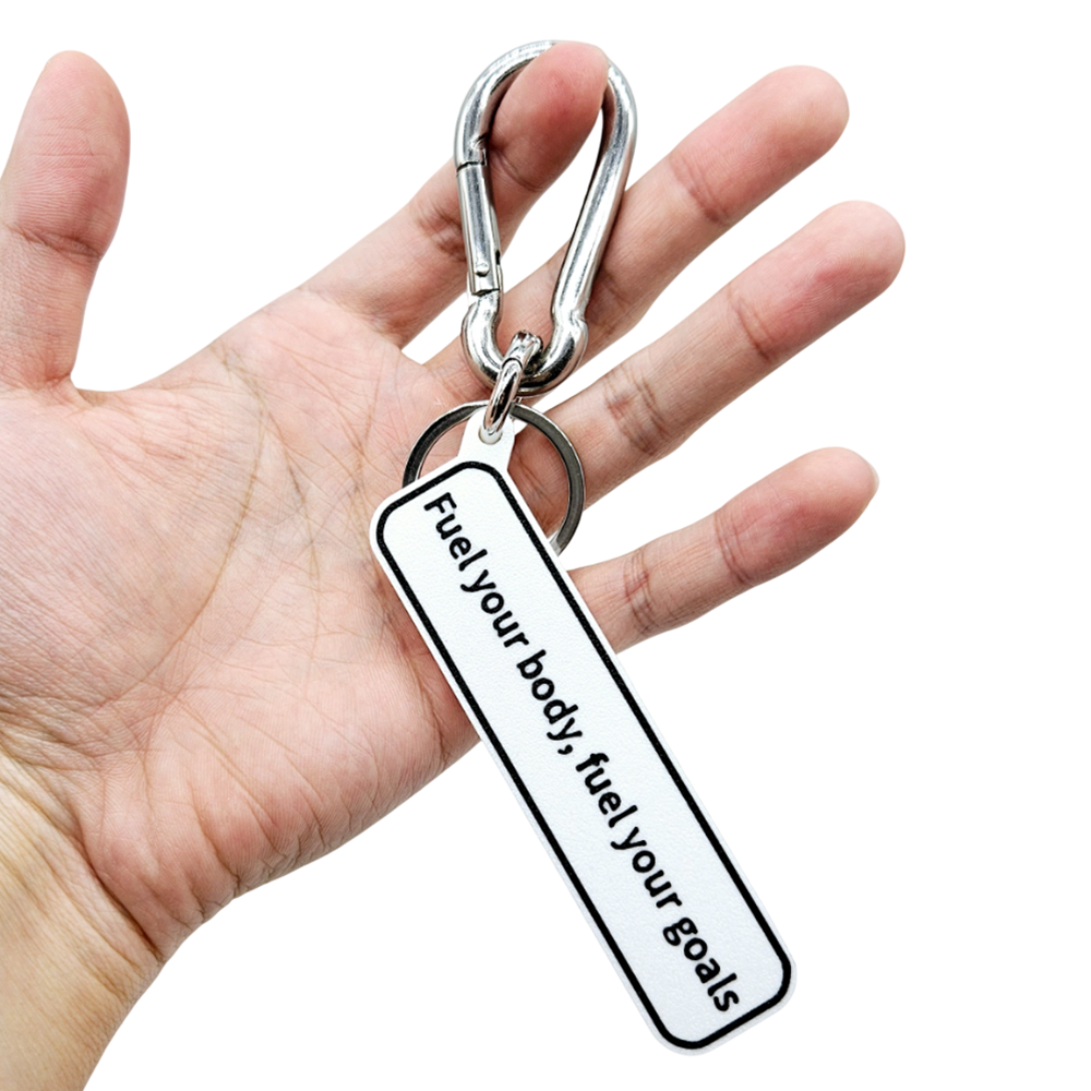 "Fuel your body, fuel your goals" Keychain Pendant Bag Charms