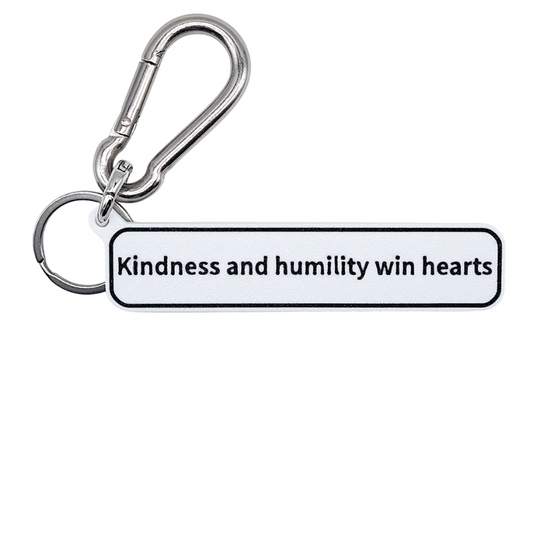 "Kindness and humility win hearts" Keychain Pendant Bag Charms