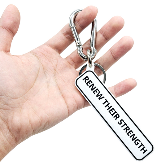 RENEW THEIR STRENGTH - Isaiah 40:31 Scripture Bag Charm