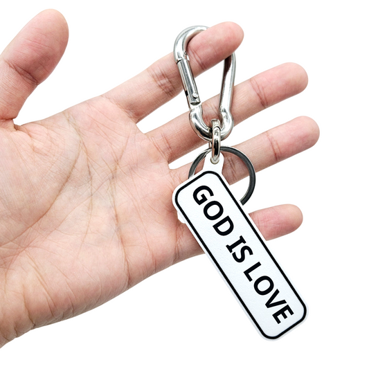 GOD IS LOVE - 1 John 4:8 Scripture Bag Charm