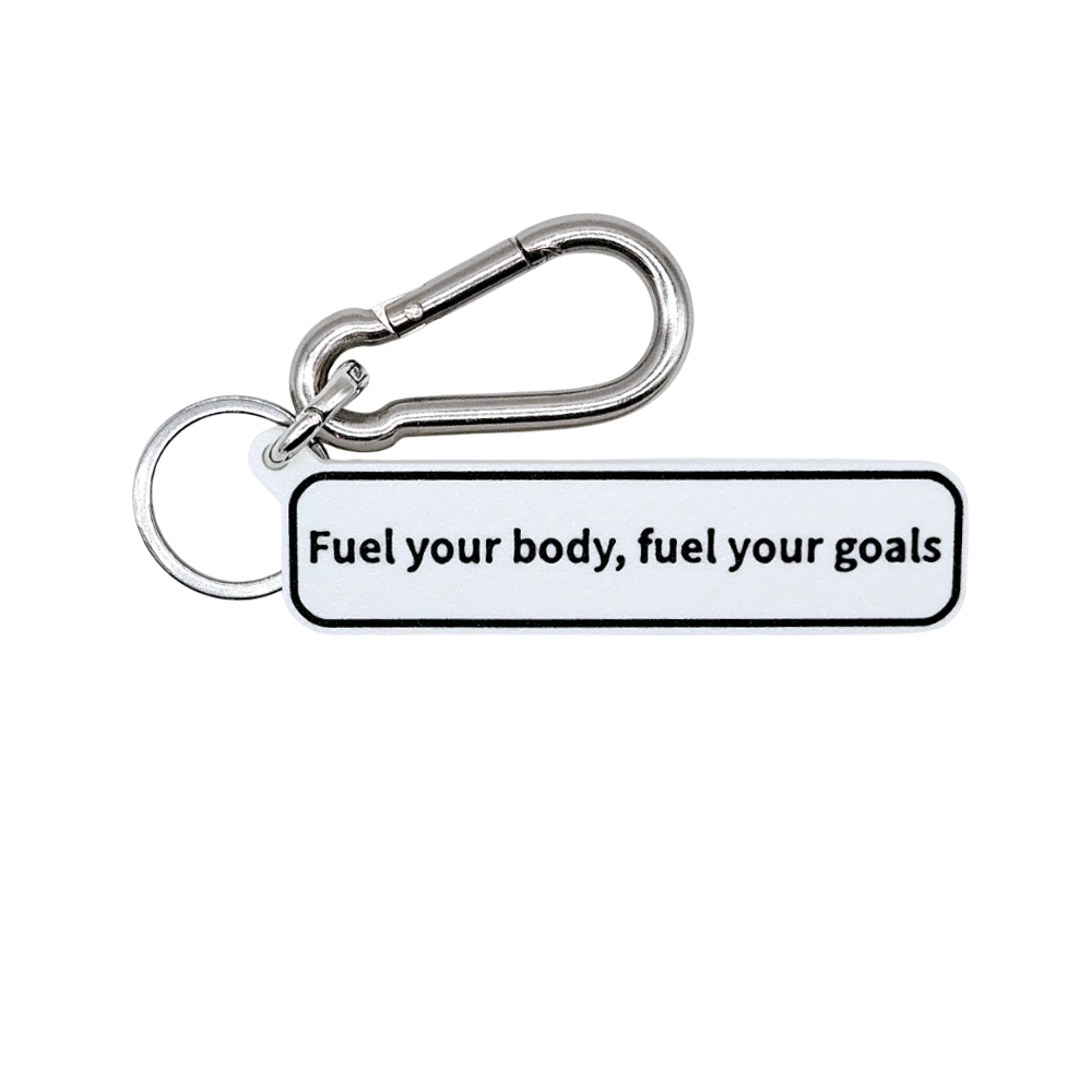 "Fuel your body, fuel your goals" Keychain Pendant Bag Charms