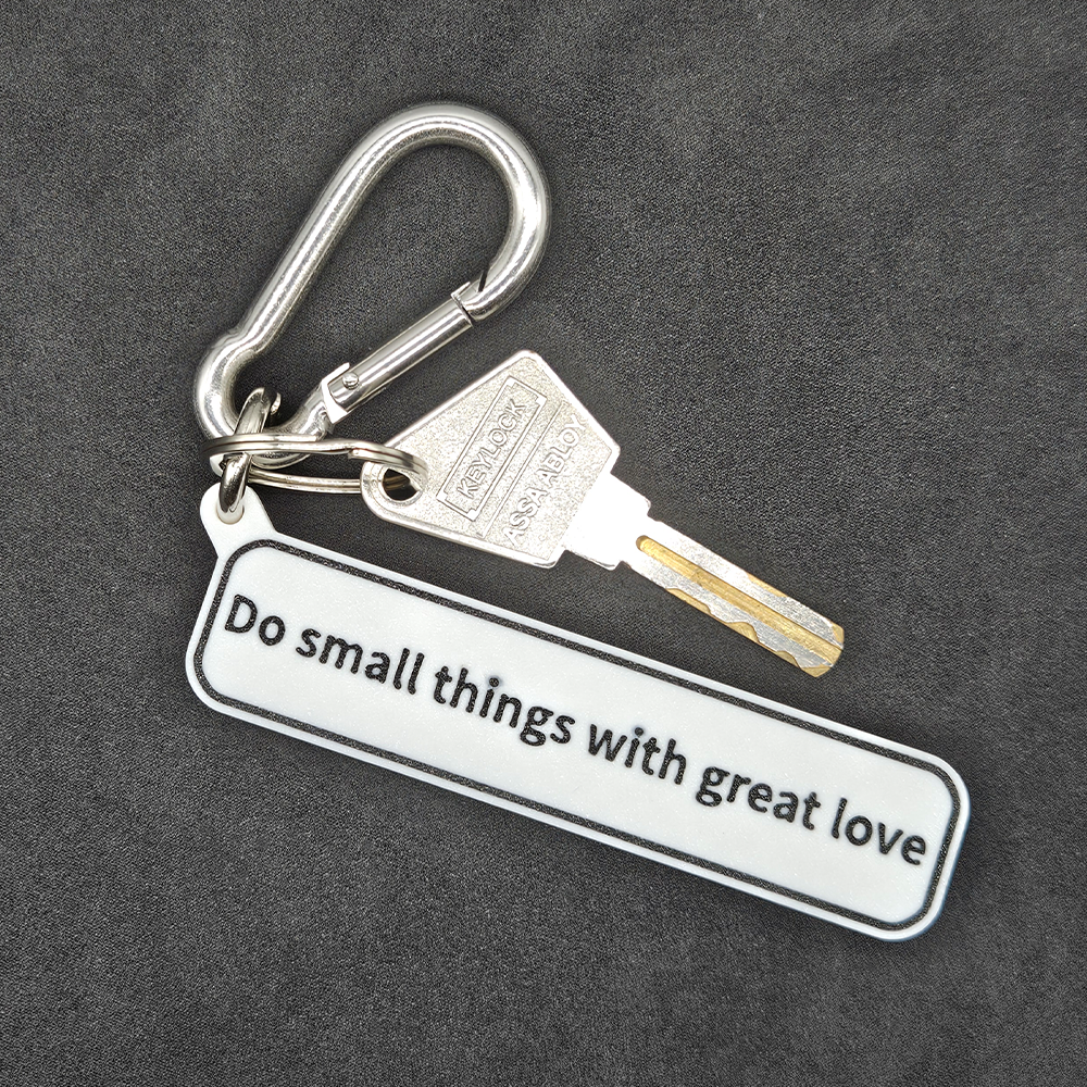 "Do small things with great love" Keychain Pendant Bag Charms