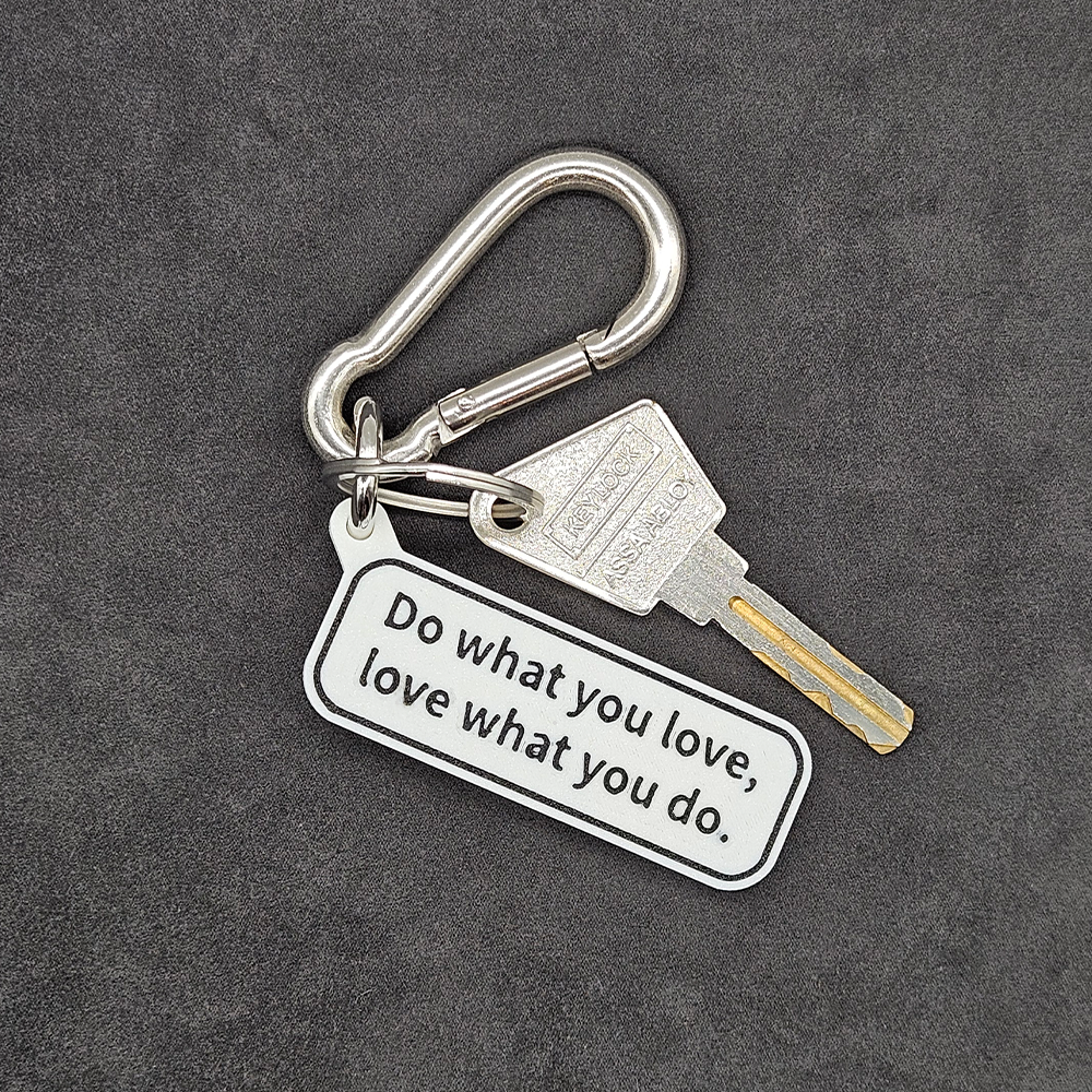 "Do what you love, love what you do." Keychain Pendant Bag Charms