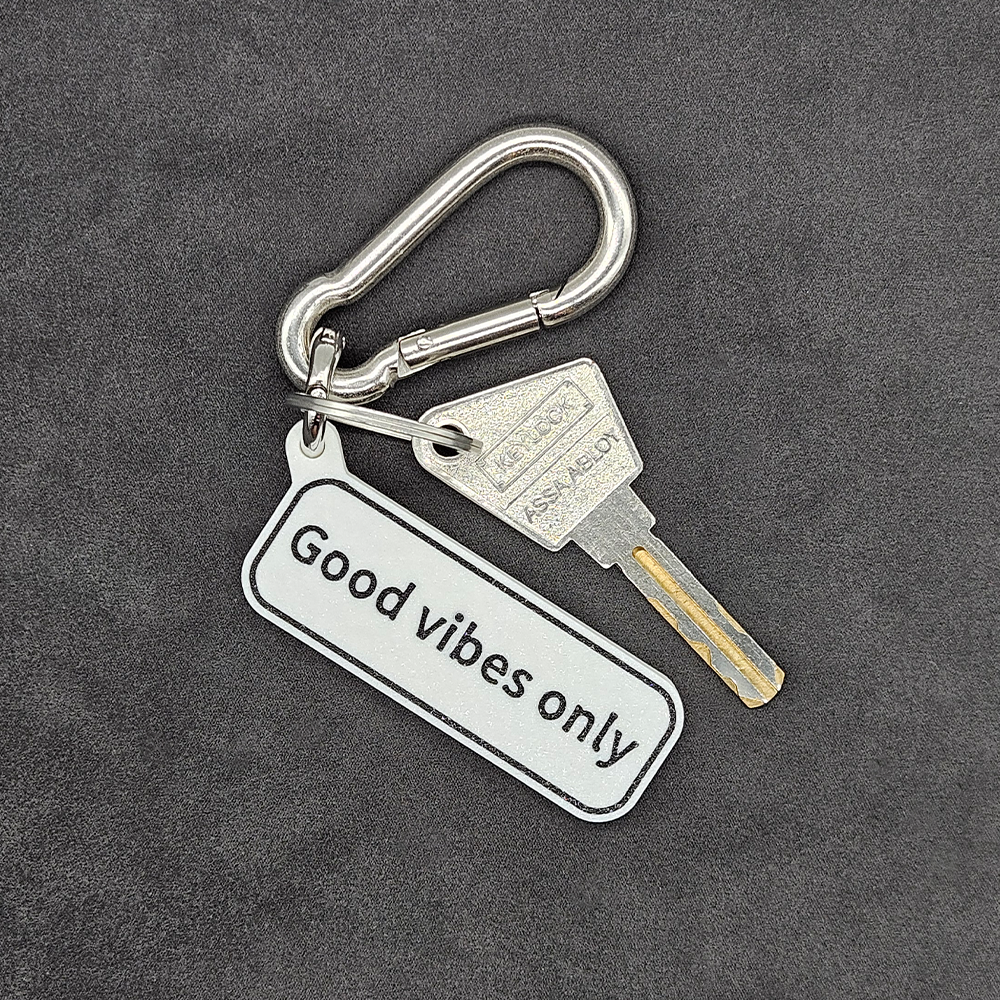 "Good vibes only" Keychain Pendant Bag Charms