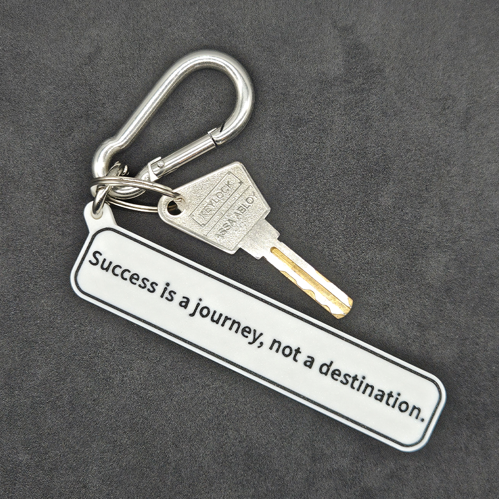 "Success is a journey, not a destination." Keychain Pendant Bag Charms