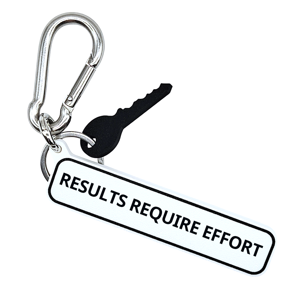 RESULTS REQUIRE EFFORT - Fitness Gym Bag Charm