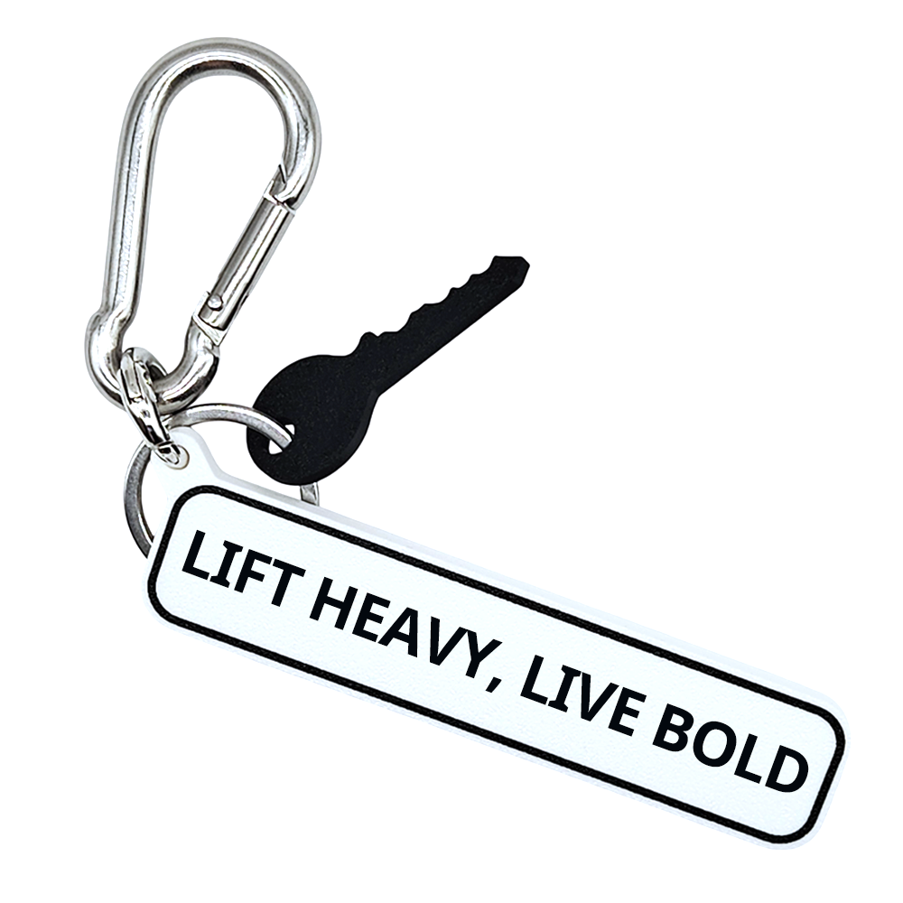 LIFT HEAVY, LIVE BOLD - Fitness Gym Bag Charm